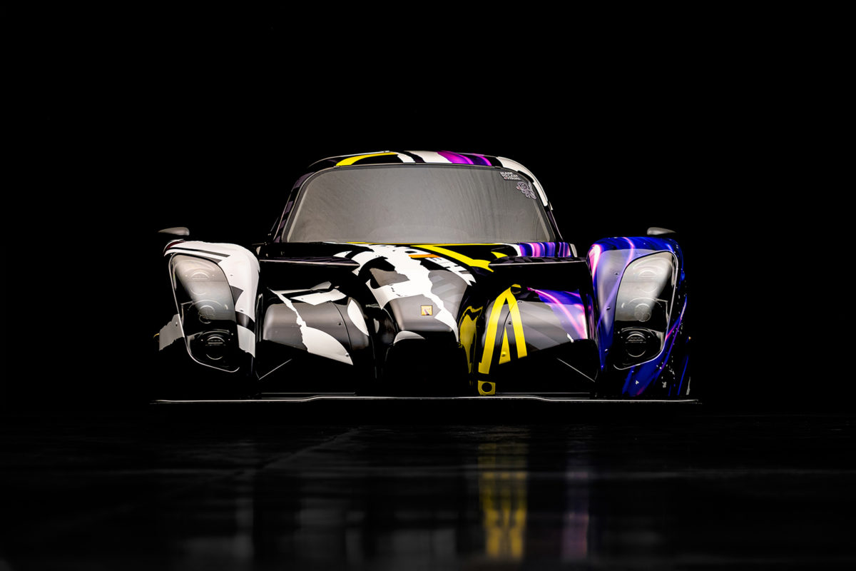 A front on photo of a Radical RXC racecar