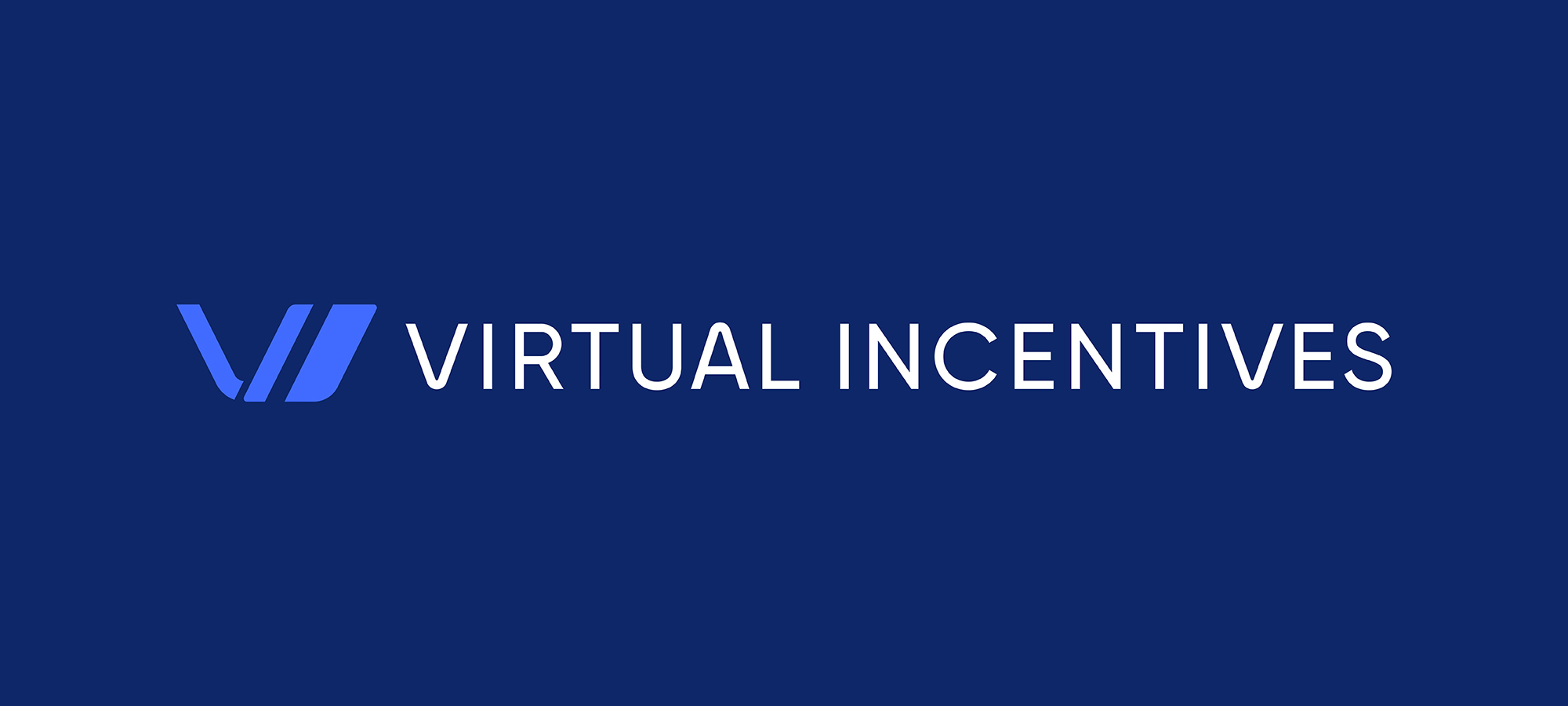 The full Virtual Incentives logo on a navy blue background